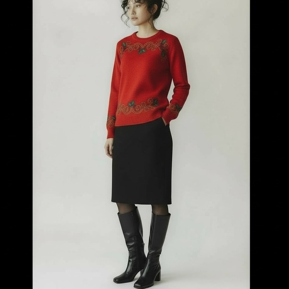 Topshop Knee High Boots w/side zipper and block heel - Picture 2 of 16